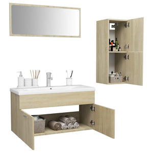 Set Mobili da Bagno Rovere Sonoma in Truciolato cod mxl 23442