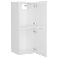 Set Mobili da Bagno Bianco Lucido in Truciolato 3071024