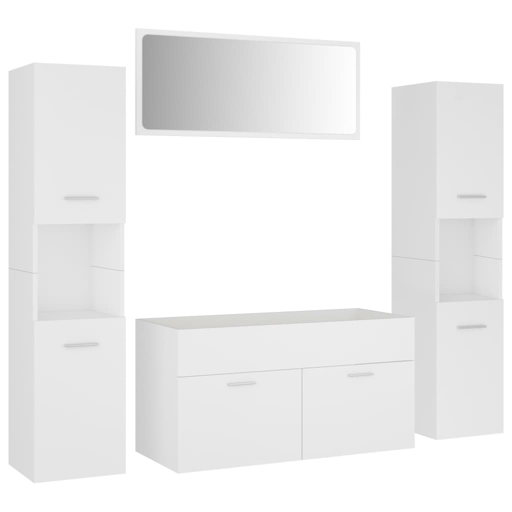 Set Mobili da Bagno Bianco in Truciolato cod mxl 9113