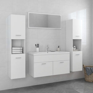 Set Mobili da Bagno Bianco in Truciolato cod mxl 9113