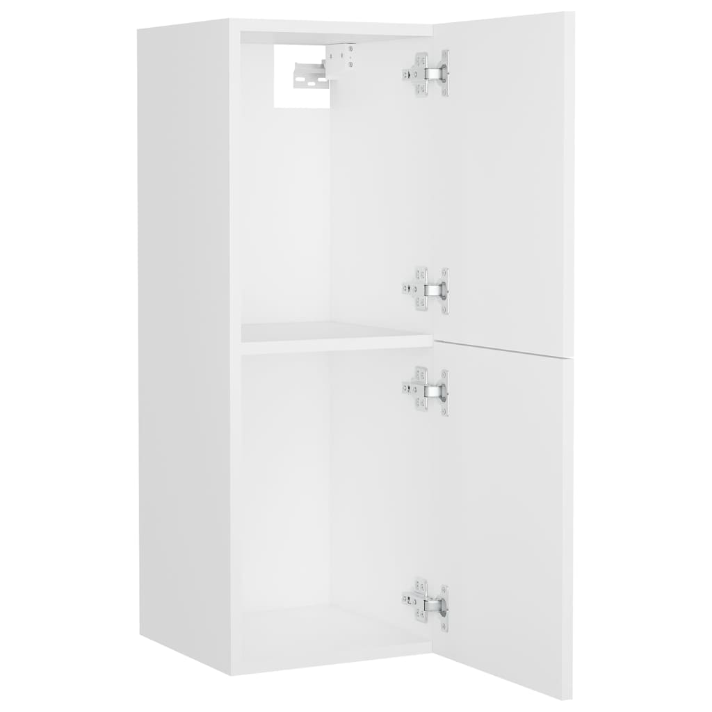 Set Mobili da Bagno Bianco in Legno Multistrato 3071081