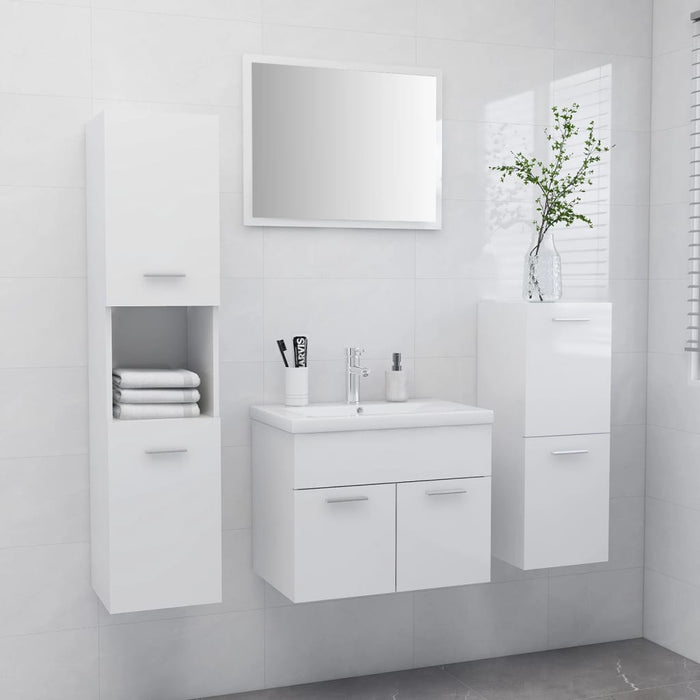 Set Mobili da Bagno Bianco Lucido in Truciolatocod mxl 120647