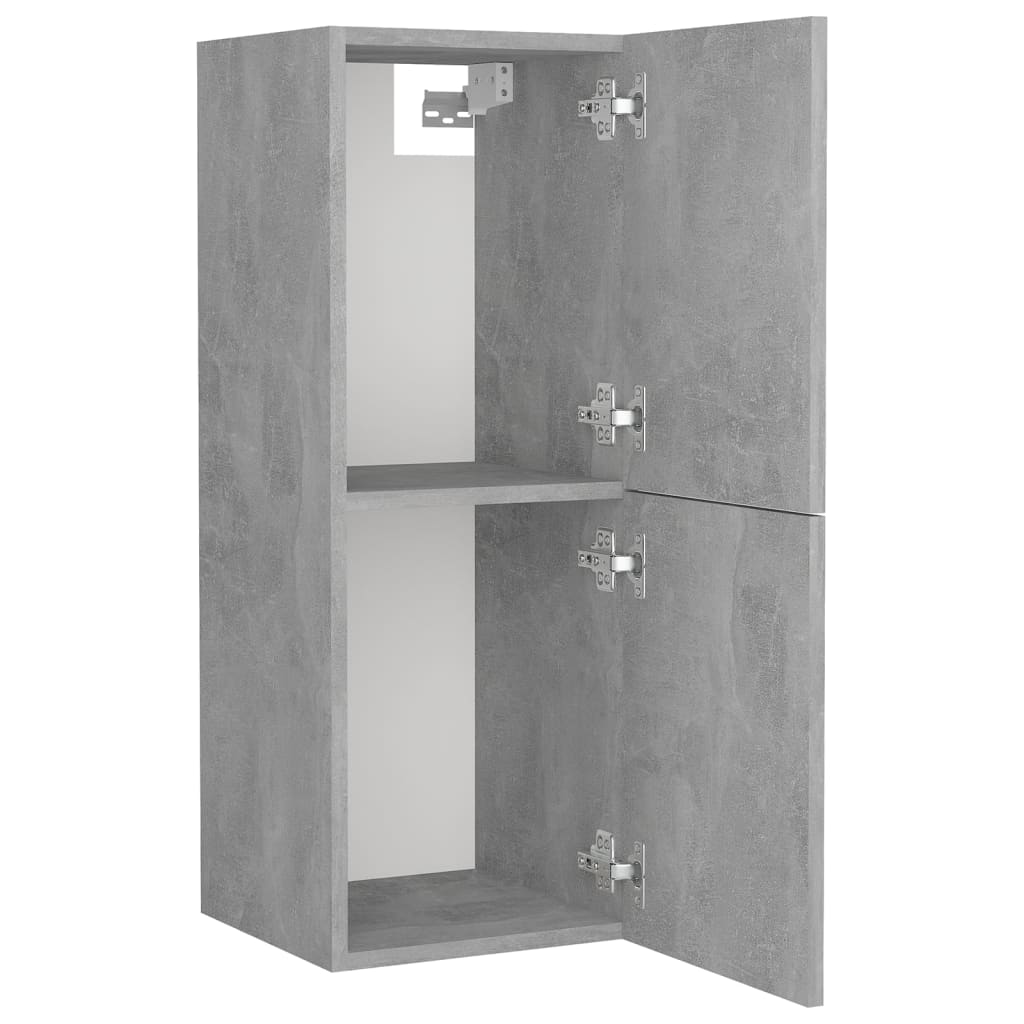 Set Mobili da Bagno Grigio Cemento in Truciolato 3071112