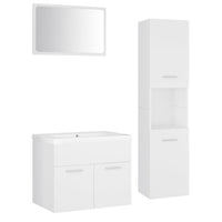 Set Mobili da Bagno Bianco in Truciolato 3071135