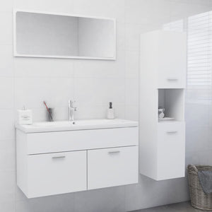 Set Mobili da Bagno Bianco in Truciolato cod mxl 9112