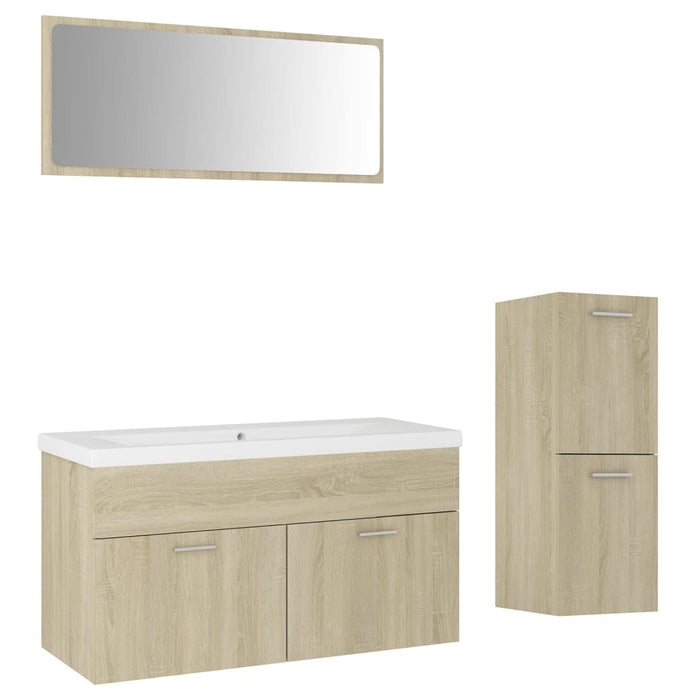 Set Mobili da Bagno Rovere Sonoma in Truciolato cod mxl 23437