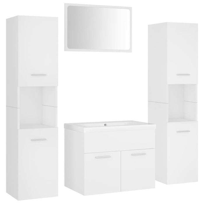 Set Mobili da Bagno Bianco in Truciolato cod mxl 71924