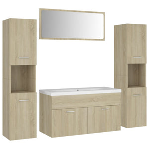 Set Mobili da Bagno Rovere Sonoma in Truciolato 3071246