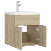 Mobile Bagno con Lavabo Integrato Rovere Sonoma in Truciolato 3071264