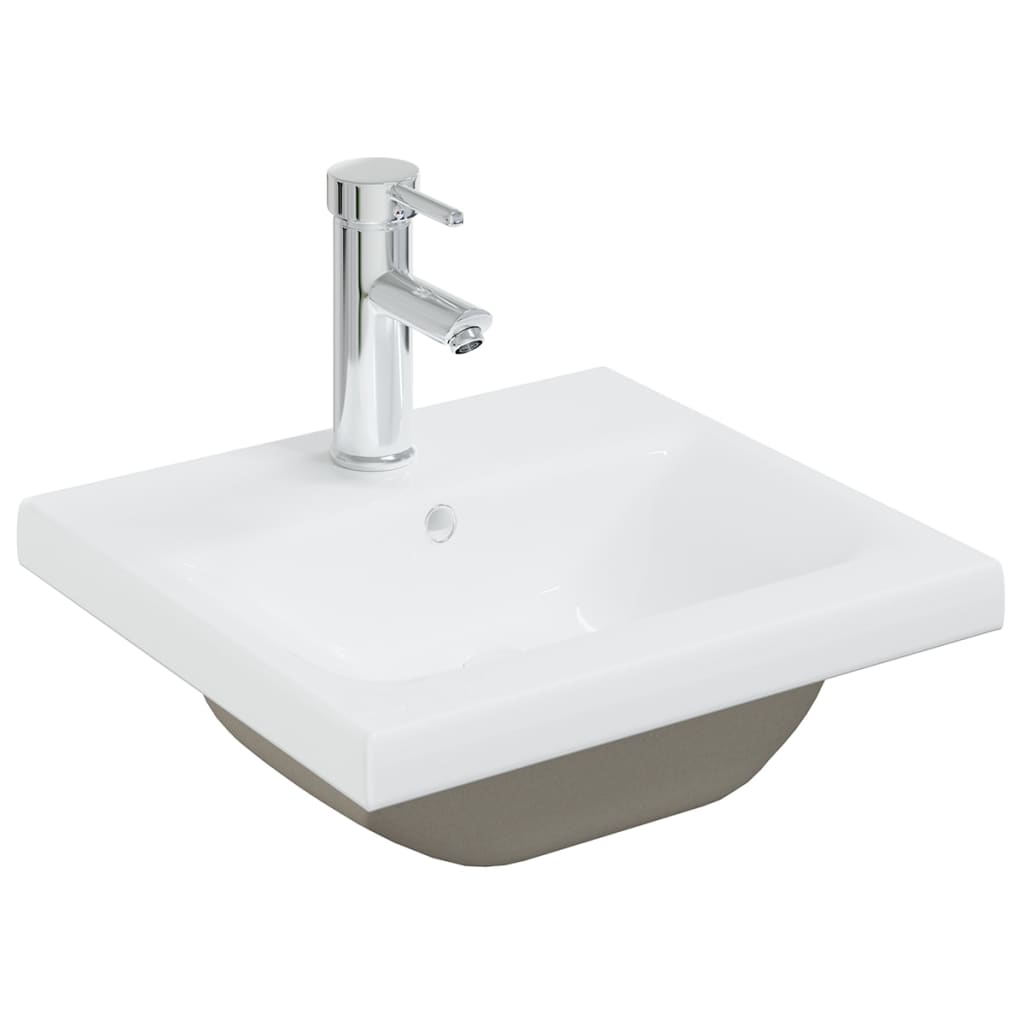 Mobile Bagno con Lavabo Integrato Grigio Lucido in Truciolato 3071269