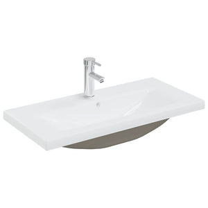 Mobile da Bagno con Lavabo Integrato Bianco in Truciolato 3071279