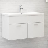 Mobile da Bagno con Lavabo Integrato Bianco in Truciolato 3071279