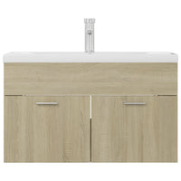 Mobile con Lavabo Integrato Rovere Sonoma in Legno Multistrato 3071282