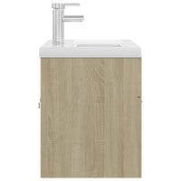 Mobile con Lavabo Integrato Rovere Sonoma in Legno Multistrato 3071282