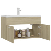 Mobile con Lavabo Integrato Rovere Sonoma in Legno Multistrato 3071282