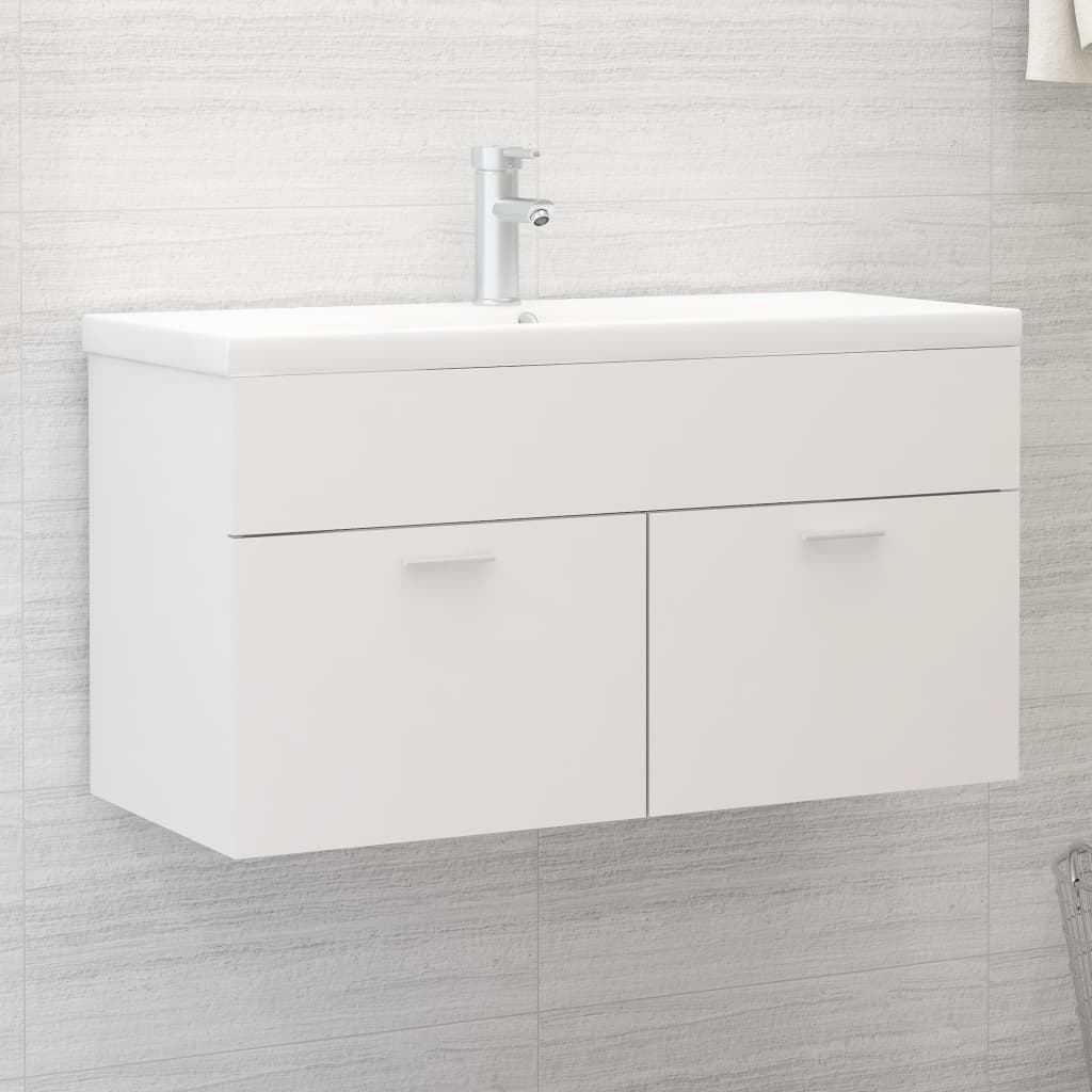 Mobile con Lavabo Integrato Bianco in Legno Multistratocod mxl 120653