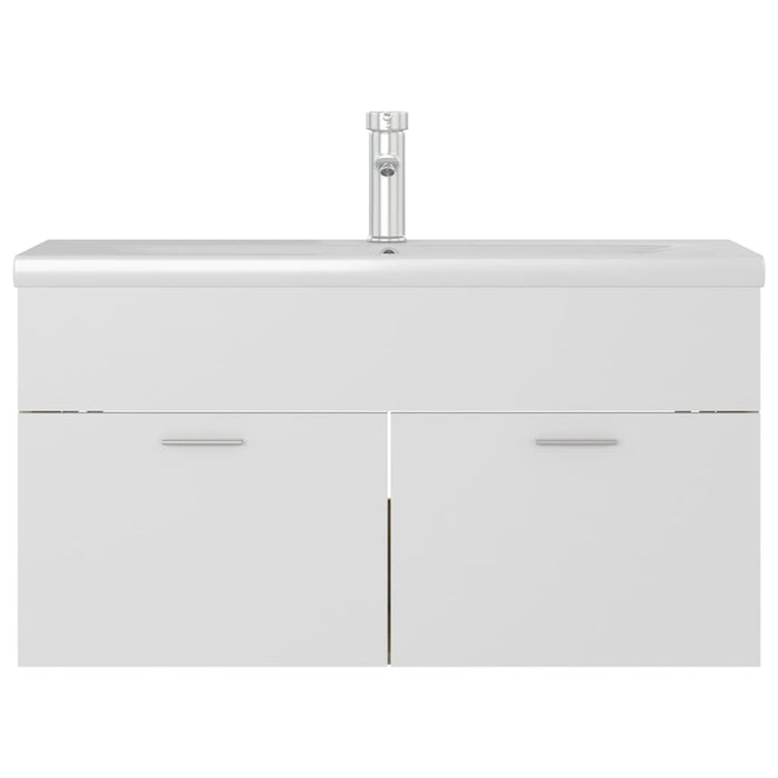 Mobile Lavabo Integrato Bianco Rovere Sonoma Legno Multistratocod mxl 72742