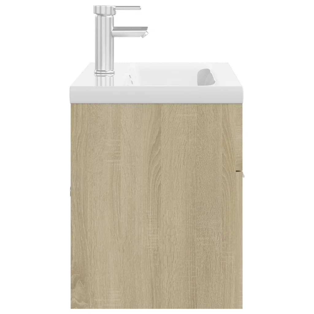 Mobile Bagno con Lavabo Integrato Rovere Sonoma in Truciolato 3071300