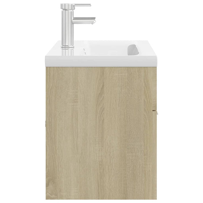 Mobile Bagno con Lavabo Integrato Rovere Sonoma in Truciolato 3071300