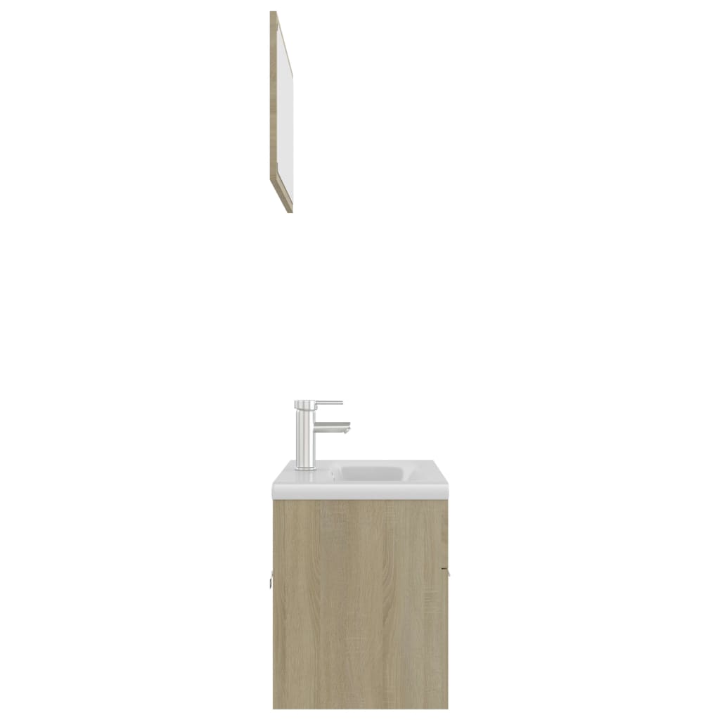 Set Mobili da Bagno Rovere Sonoma in Truciolato 3071336