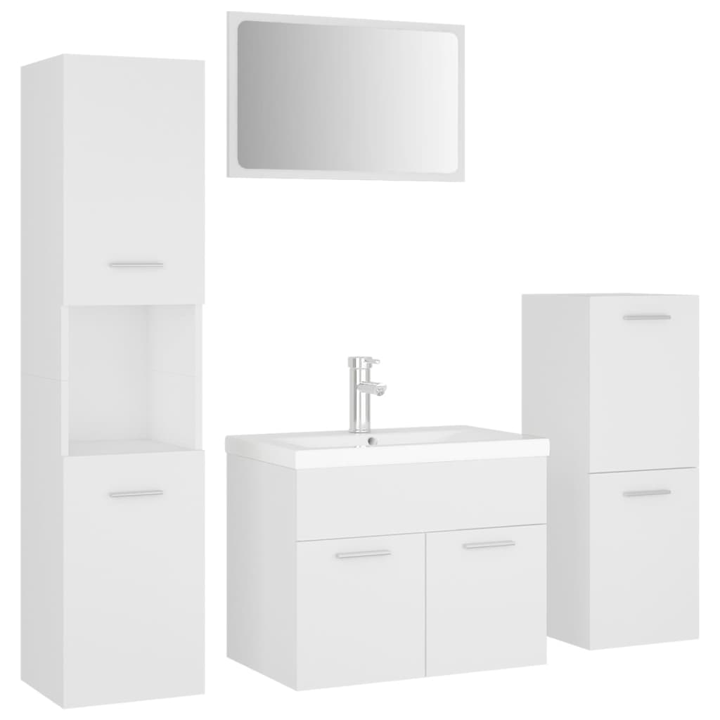 Set Mobili da Bagno Bianco in Truciolatocod mxl 96730