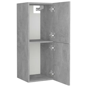 Set Mobili da Bagno Grigio Cemento in Truciolato 3071382