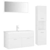 Set Mobili da Bagno Bianco in Truciolato 3071423