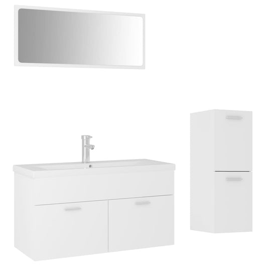 Set Mobili da Bagno Bianco in Truciolatocod mxl 120663