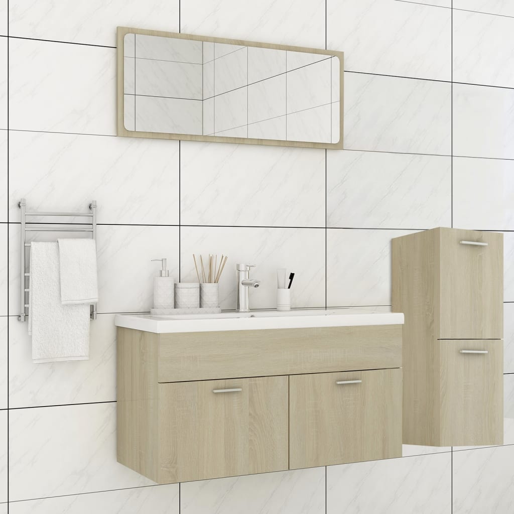 Set Mobili da Bagno Rovere Sonoma in Truciolato cod mxl 23432