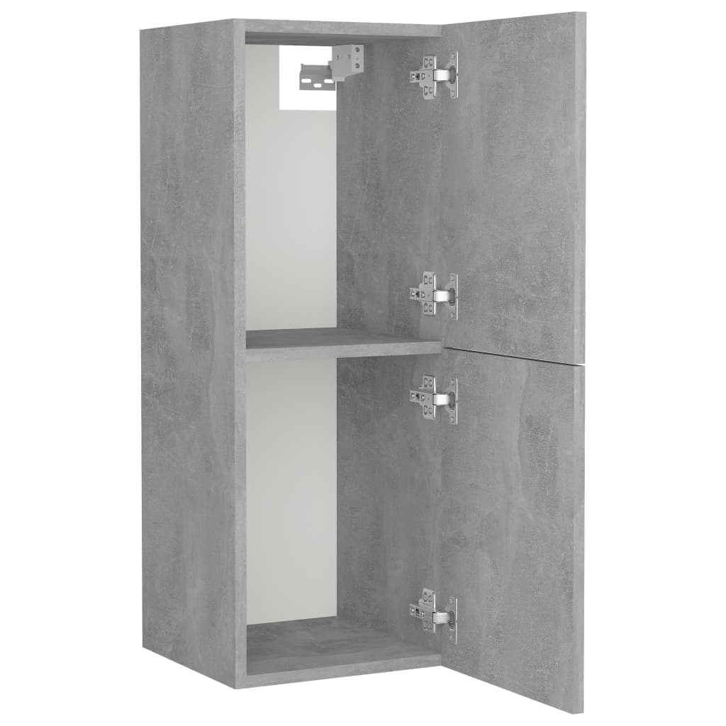 Set Mobili da Bagno Grigio Cemento in Truciolato 3071472