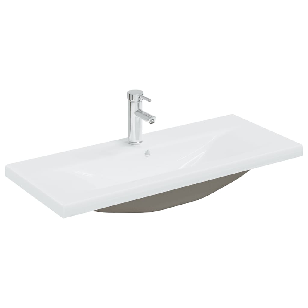 Set Mobili da Bagno Bianco Lucido in Truciolato 3071474