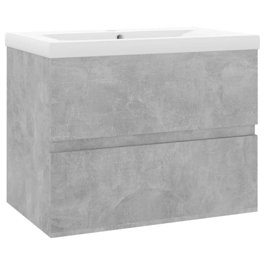 Mobile Bagno con Lavabo Integrato Grigio Cemento in Truciolato cod mxl 71940