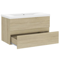 Mobile Bagno con Lavabo Integrato Rovere Sonoma in Truciolato 3071552