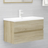 Mobile Bagno con Lavabo Integrato Rovere Sonoma in Truciolato 3071552