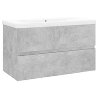 Mobile Bagno con Lavabo Integrato Grigio Cemento in Truciolato cod mxl 68316