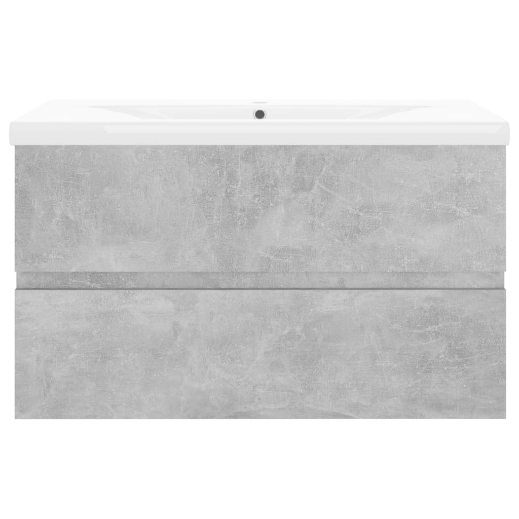 Mobile Bagno con Lavabo Integrato Grigio Cemento in Truciolato cod mxl 68316