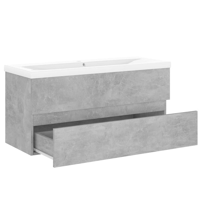 Mobile Bagno con Lavabo Integrato Grigio Cemento in Truciolato cod mxl 69868