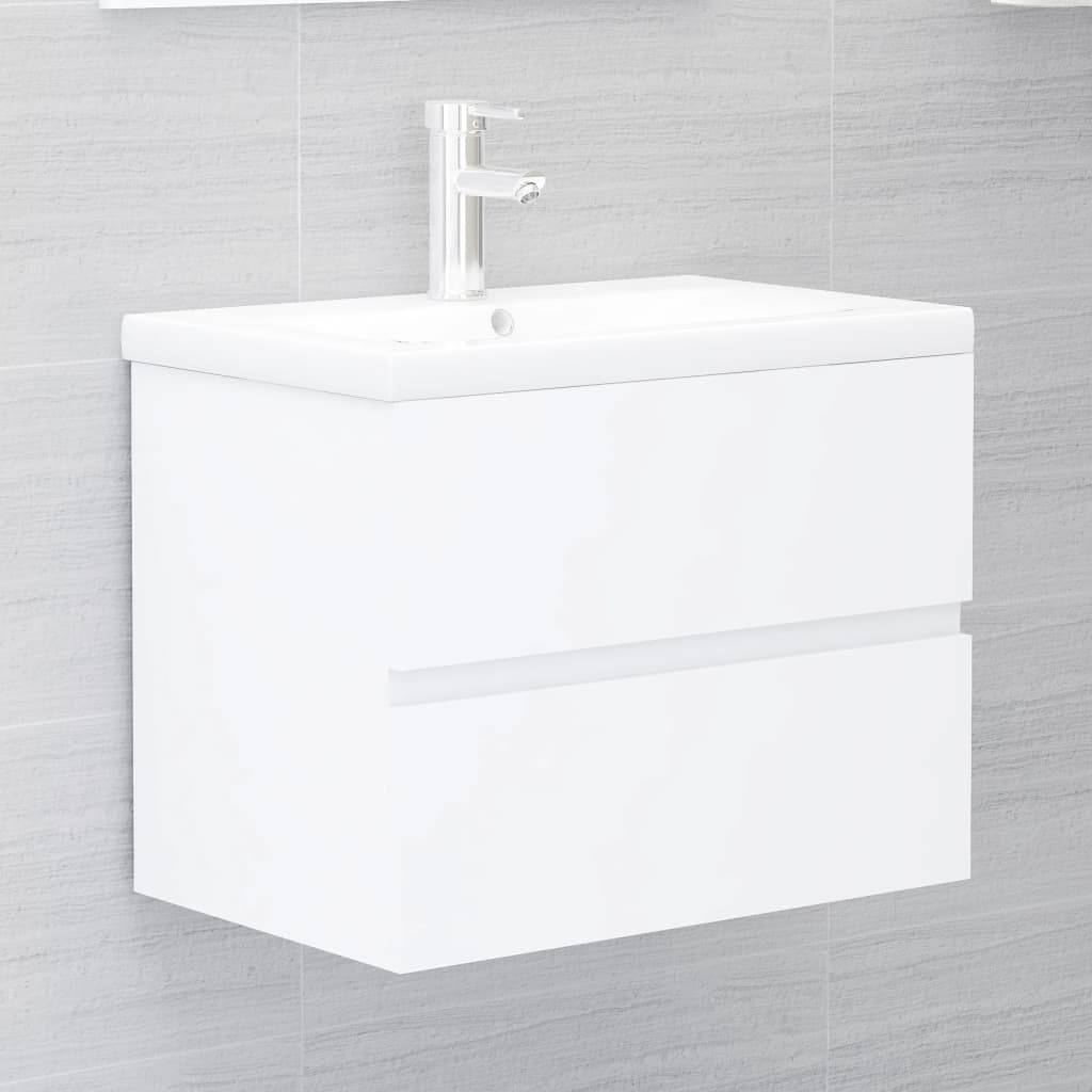 Set Mobili da Bagno Bianco in Legno Multistrato cod mxl 11522