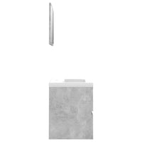 Set Mobili da Bagno Grigio Cemento in Truciolato cod mxl 71952