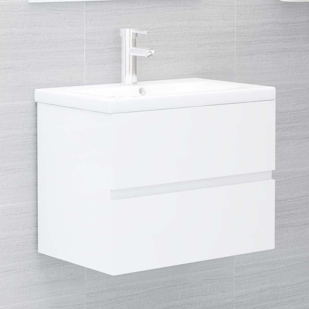 Set Mobili da Bagno Bianco Lucido in Truciolato cod mxl 71928