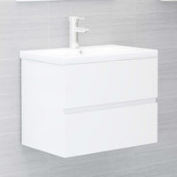 Set Mobili da Bagno Bianco Lucido in Truciolato cod mxl 71928