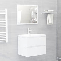 Set Mobili da Bagno Bianco Lucido in Truciolato cod mxl 71928