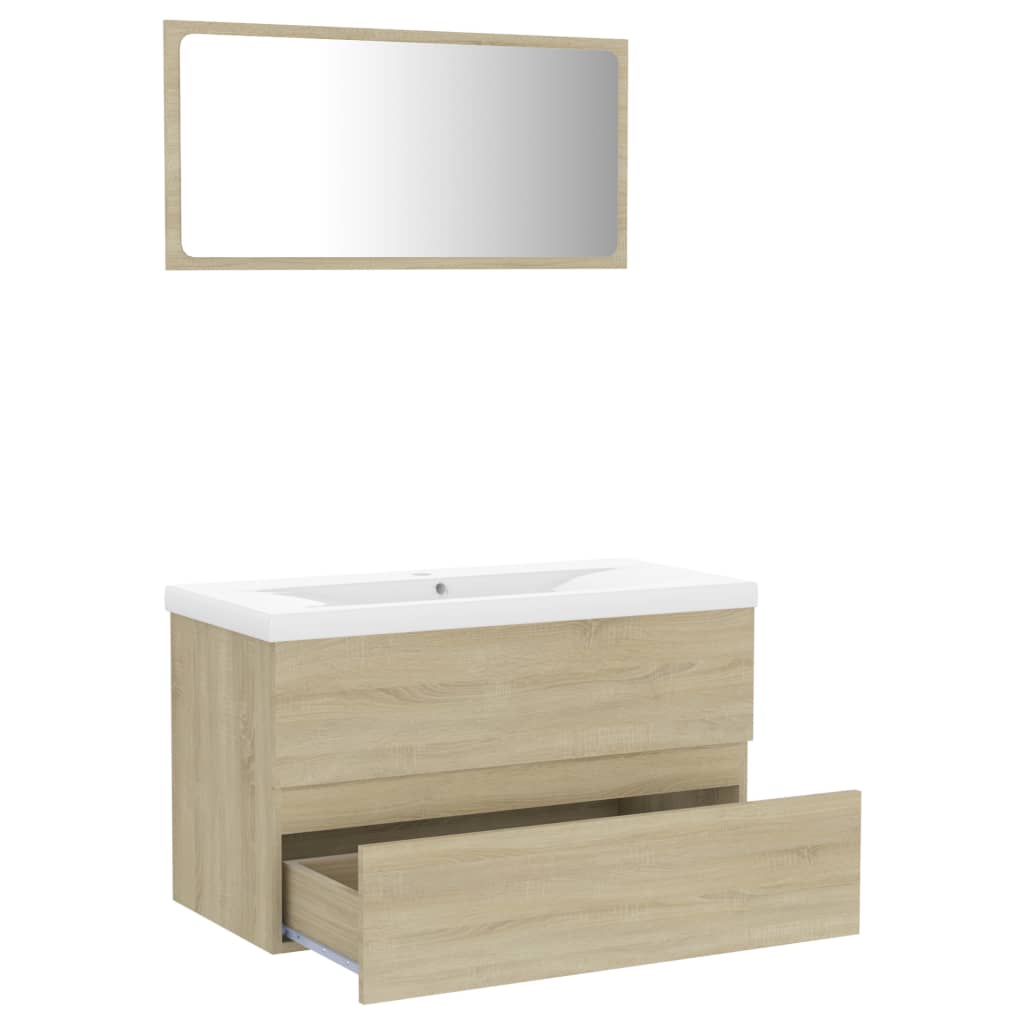 Set Mobili da Bagno Rovere Sonoma in Truciolato cod mxl 66958