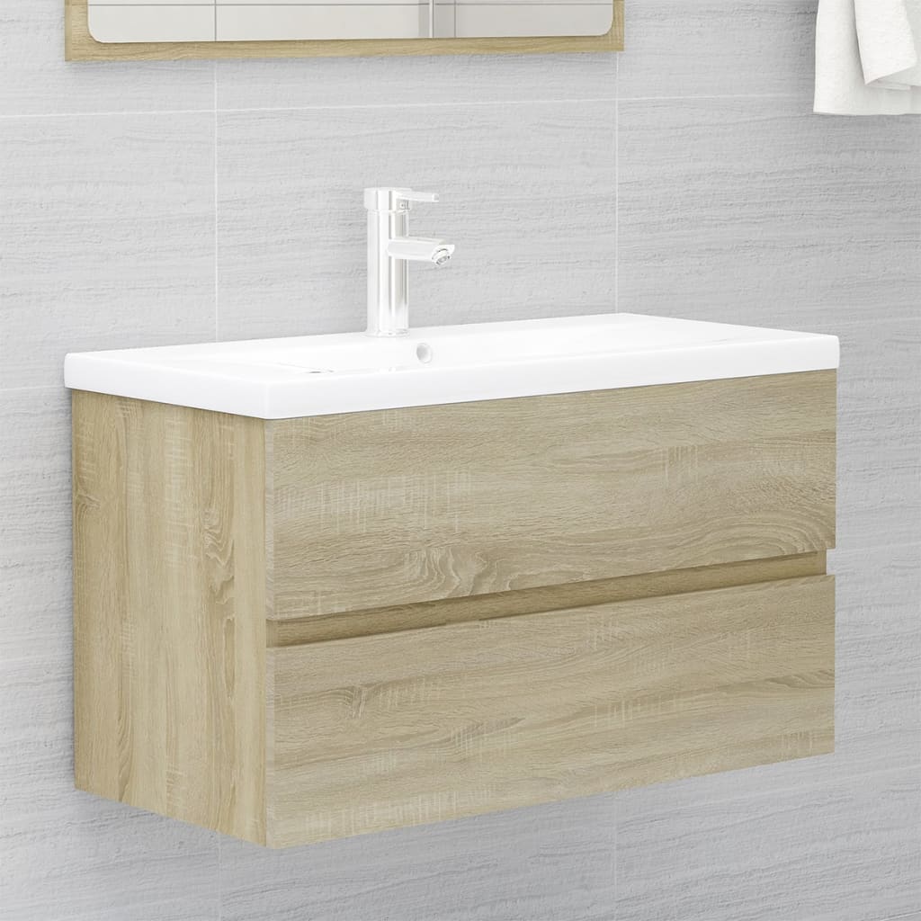 Set Mobili da Bagno Rovere Sonoma in Truciolato cod mxl 66958