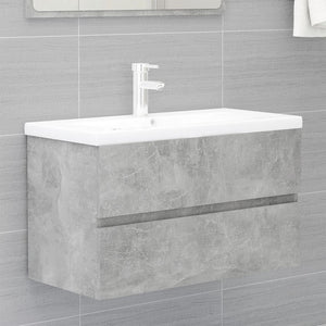 Set Mobili da Bagno Grigio Cemento in Truciolato cod mxl 63582