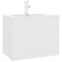 Mobile Bagno con Lavabo Integrato Bianco in Truciolato 3071630