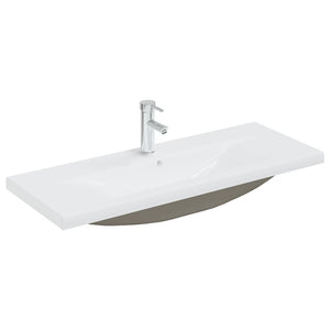 Mobile Bagno con Lavabo Integrato Bianco Lucido in Truciolato cod mxl 78613