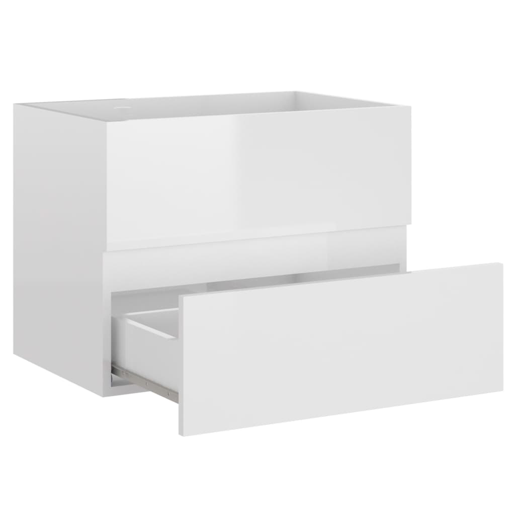 Set Mobili da Bagno Bianco Lucido in Truciolato cod mxl 7780