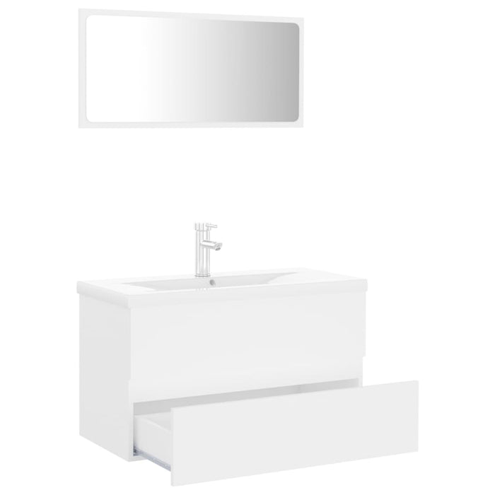 Set Mobili da Bagno Bianco in Truciolato cod mxl 6074