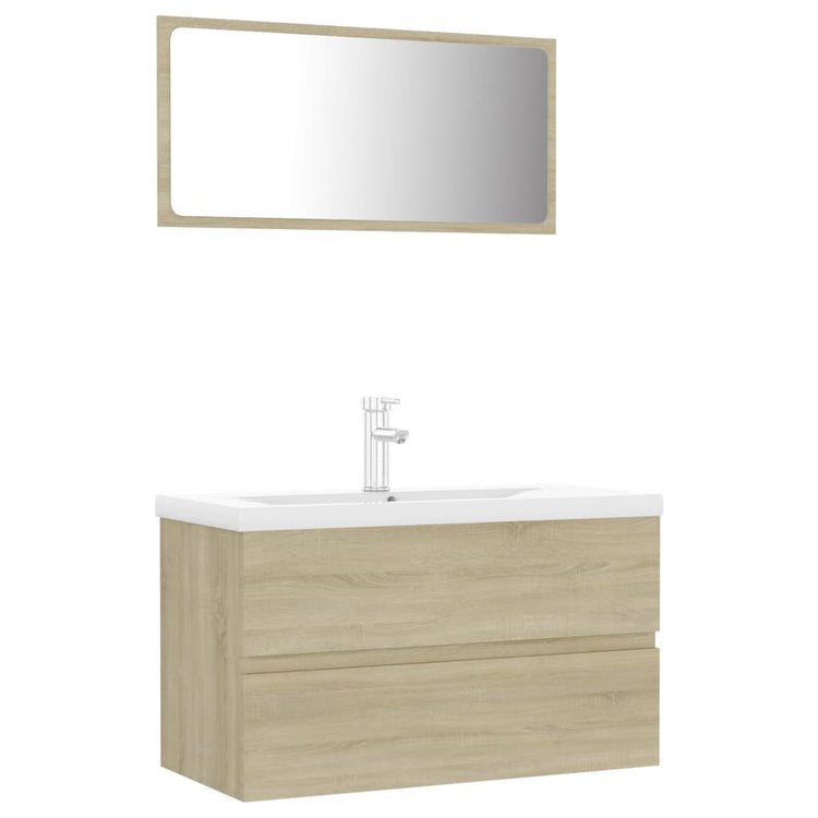 Set Mobili da Bagno Rovere Sonoma in Truciolato cod mxl 9576